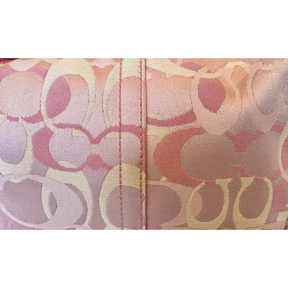 Coach 6561 Pink Optic Signature Mini Hobo Shoulder Bag NWOT Y2K Canvas